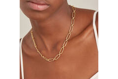  Link Up - Colliers maillons - Argent / GP 14 carats - 46-50 cm